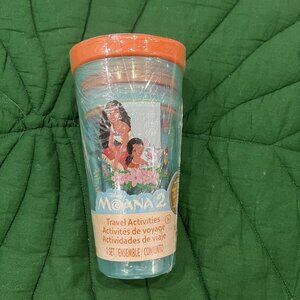 Disney Moana 2 Travel Activities Cup Set With Crayons Stickers & Activity Pages